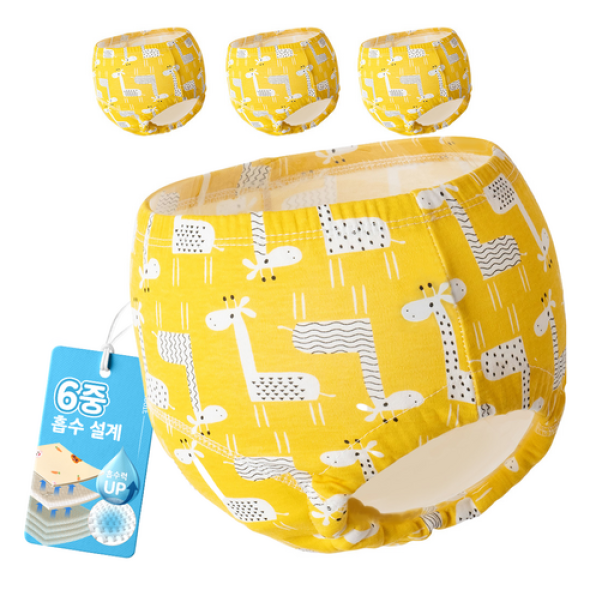  아띠래빗 유아용 순면 6중 배변훈련팬티