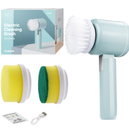 컴스 접이식 전동 충전식 무선 청소솔