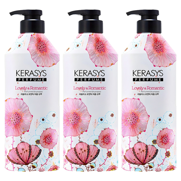 케라시스 퍼퓸 샴푸 러블리 앤 로맨틱향, 980ml, 3개
