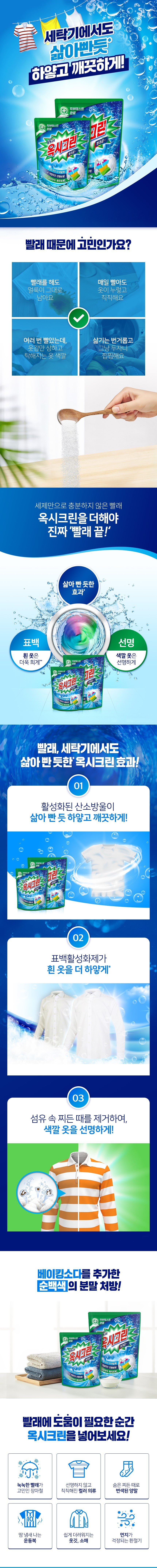 옥시크린 표백제 분말형, 3kg, 1개