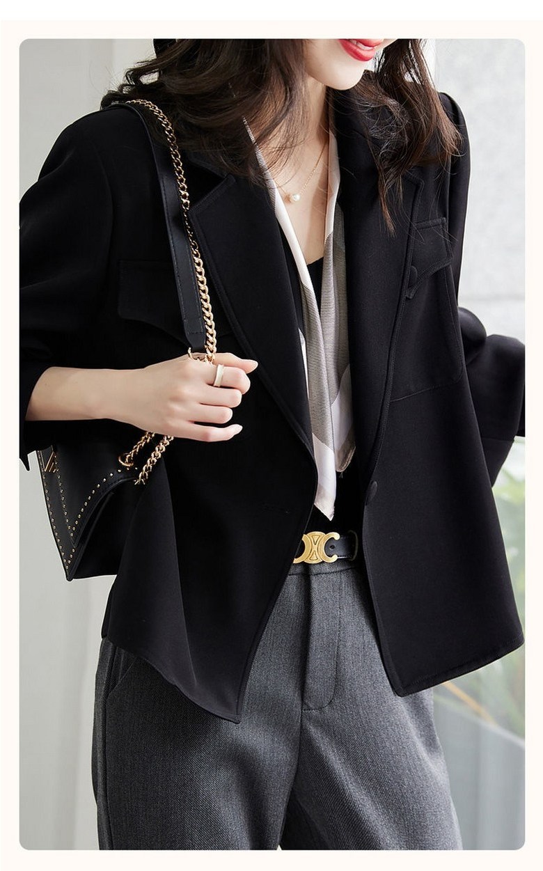 긴팔 정장 캐주얼 데일리 재킷