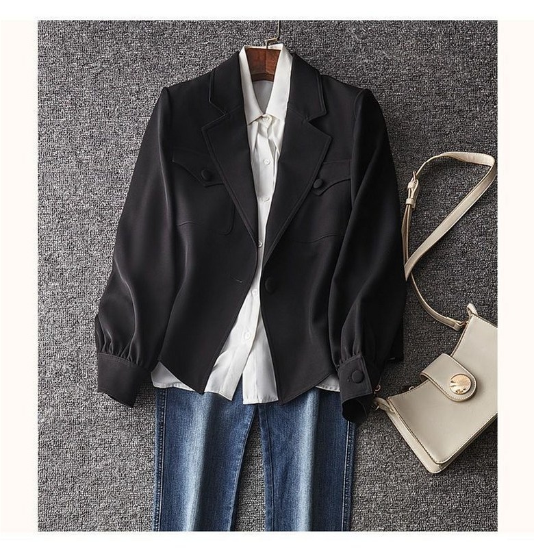 긴팔 정장 캐주얼 데일리 재킷